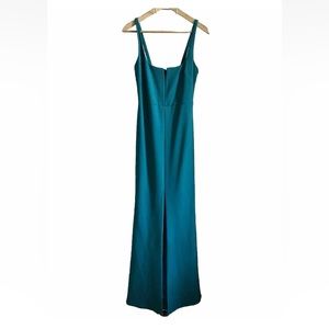 LIKELY Constance Slit Front Gown Teal Size 4